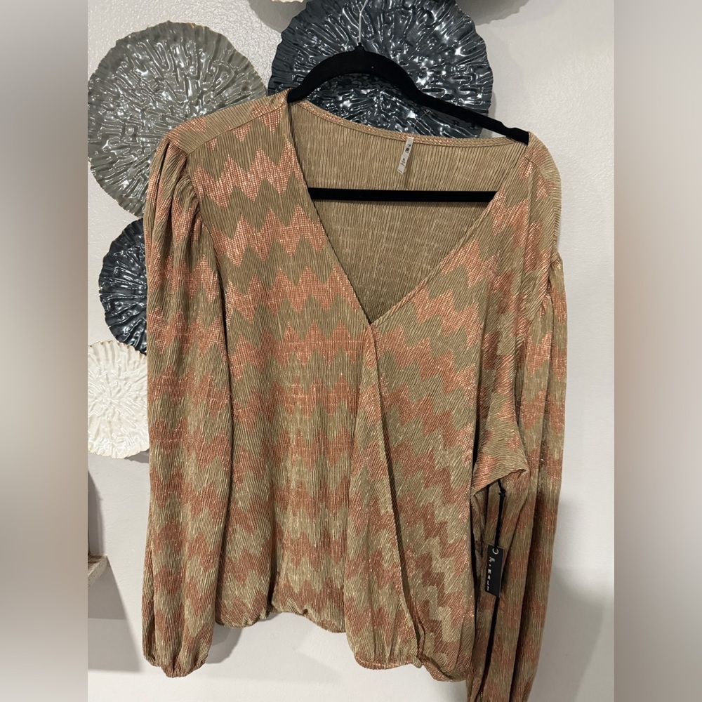 Chevron Patterned Blouse